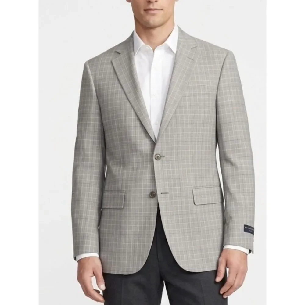 NWT Brooks Brothers Explorer Slim Glen Plaid Wool Blazer Size 42R